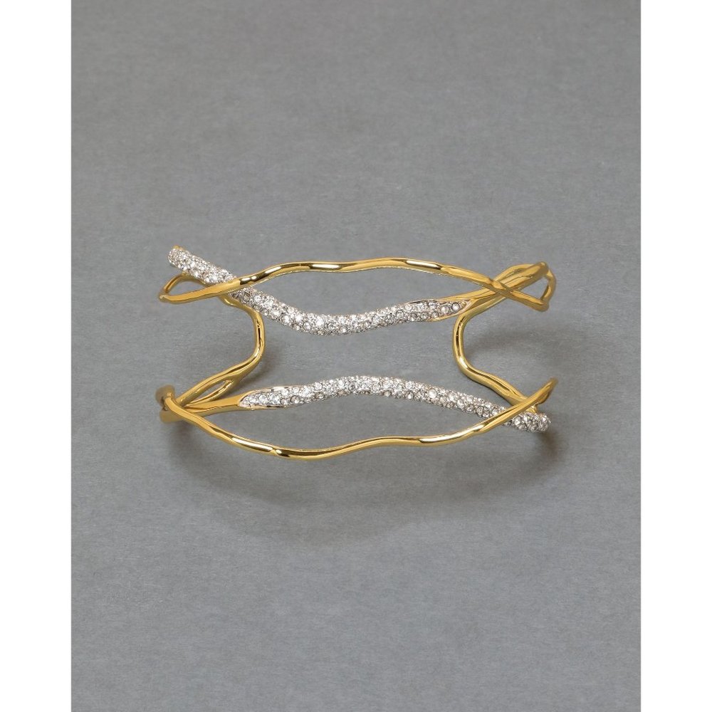 Alexis Bittar Solanales Crystal Cuff Bracelet - Champagne - 50200 - Picture 6 of 14